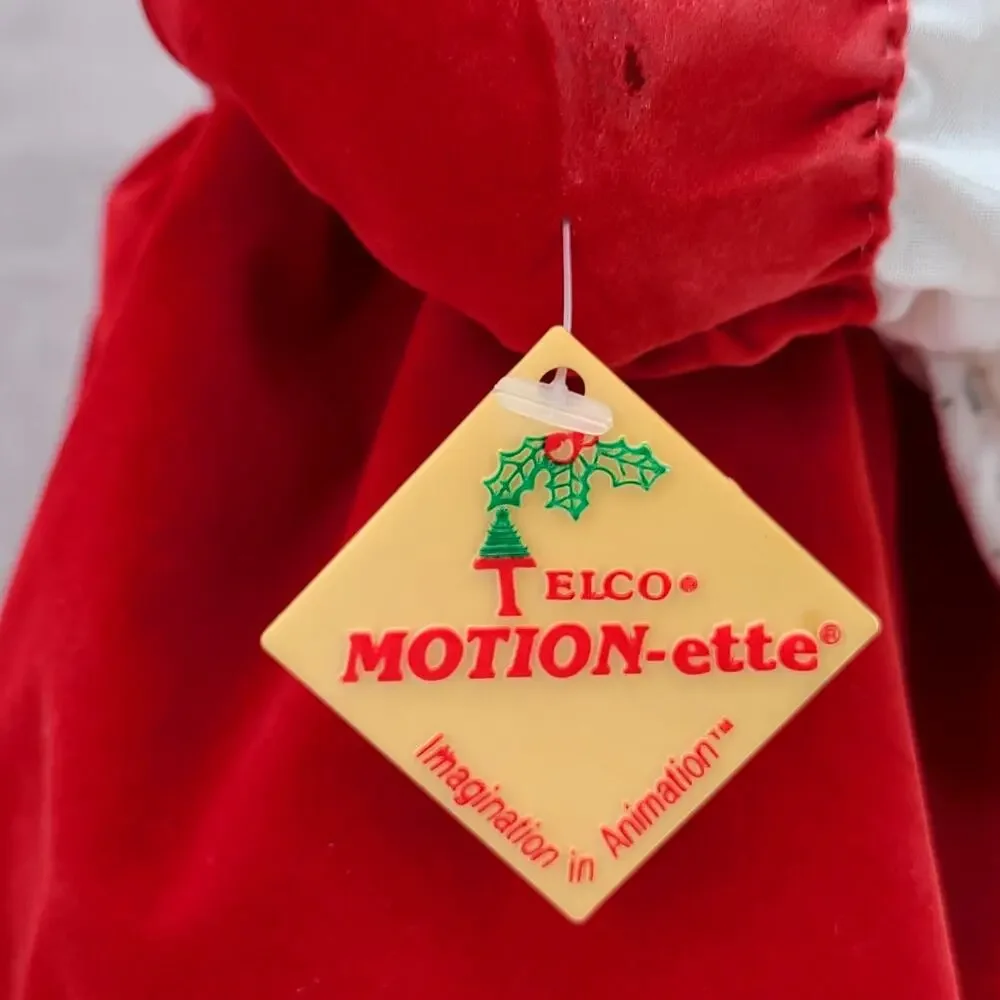 1995 Vintage Animated Telco MRS Santa Claus 24” Motionette Lighted, WORKS - READ